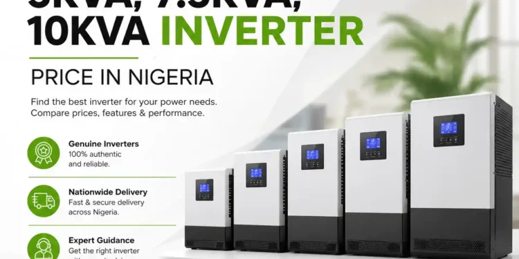 2.5kva 3.5kva 5kva 7.5kva 10kva inverter Price in Nigeria