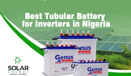 Top-quality tubular inverter battery setup in a Nigerian home