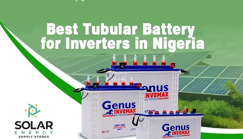 Top-quality tubular inverter battery setup in a Nigerian home