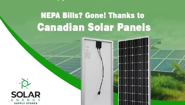Various solar panels displayed for sale with price tags in Nigeria