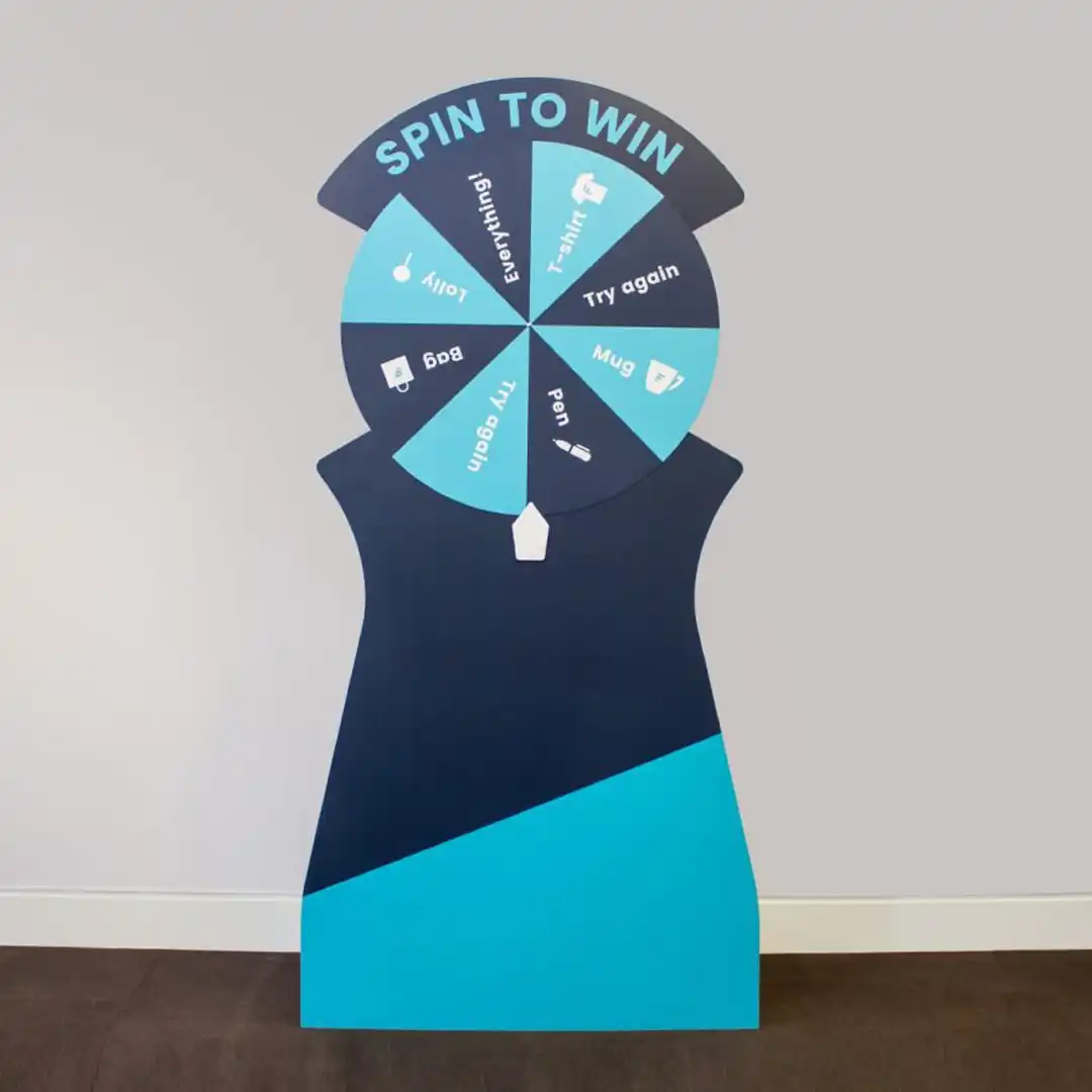 Customized branded Spin to Win Wheel