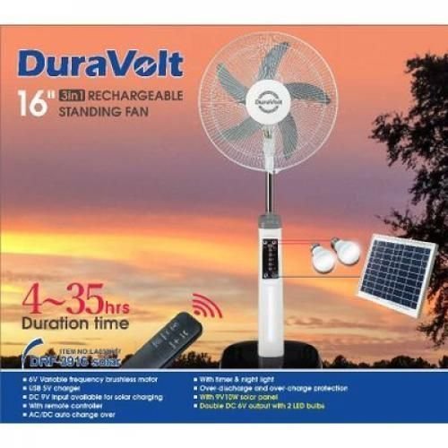 Duravolt Rechargeable Fan