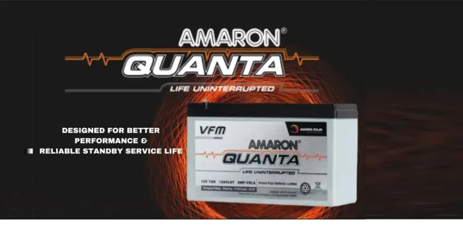 Amaron Quanta 200Ah 12V battery designed for reliable inverter and solar energy storage applications