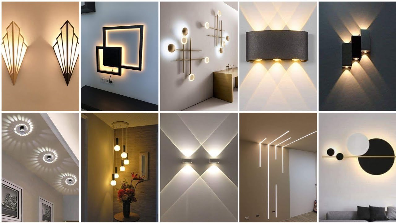 Fancy wall light with crystal design in Nigerian home